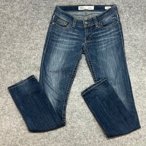 BKE Stella Bootcut Jeans Womens 25x31.5 Blue Denim Medium Wash Whiskering